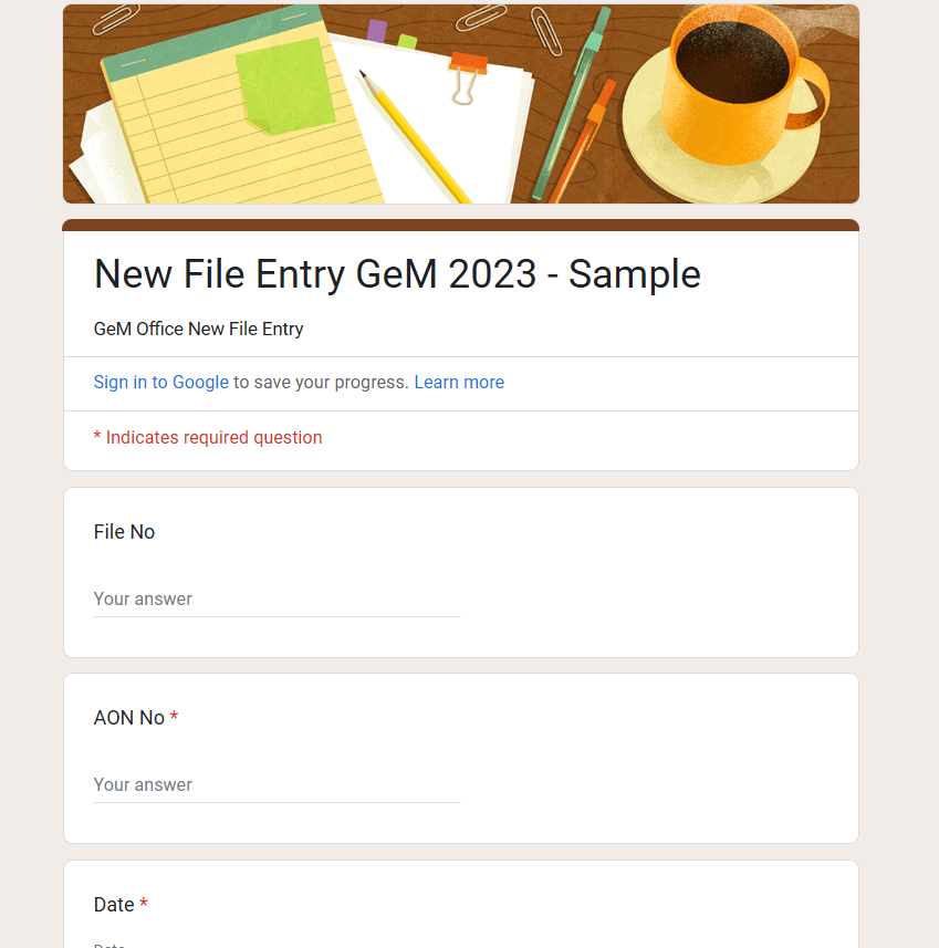 Data entry input form for file status transitions