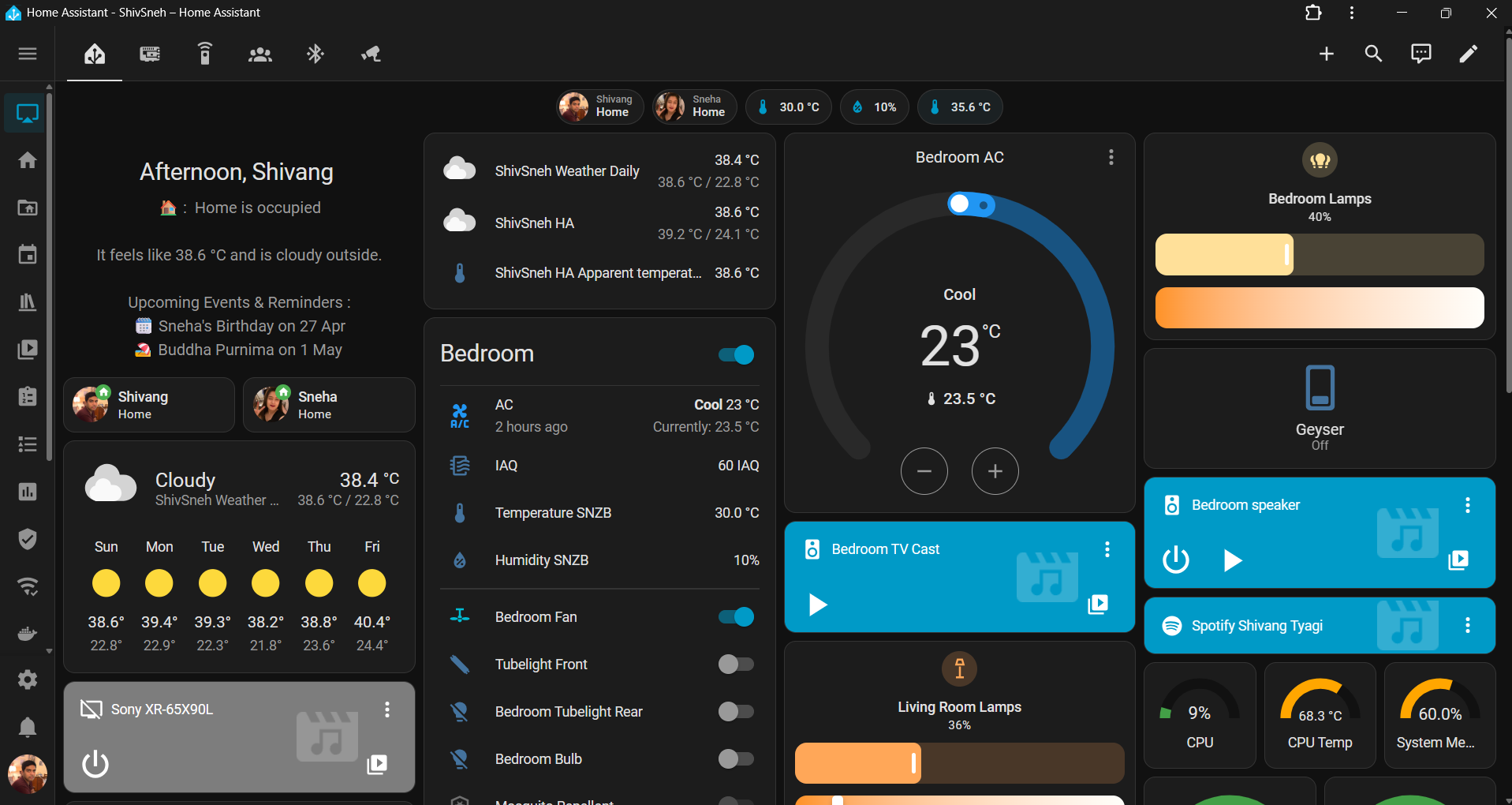 Smart Home Automation using Home Assistant
