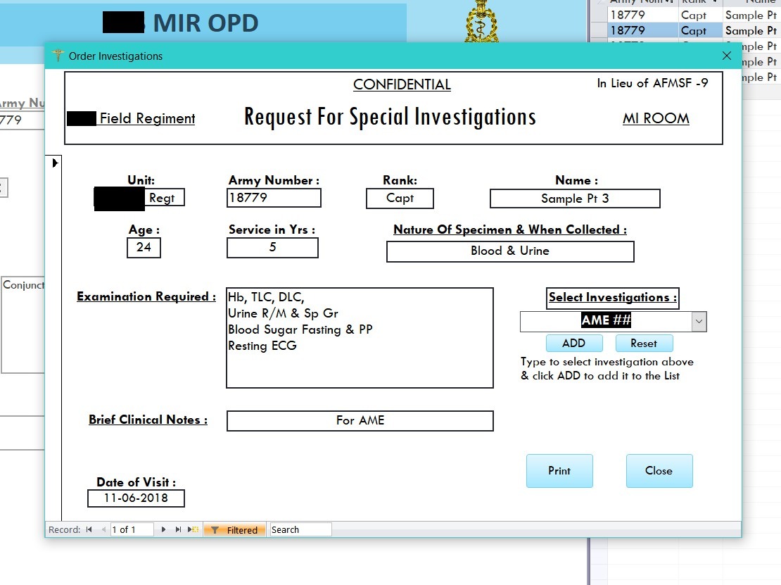 Unified Patient Visit History Logs