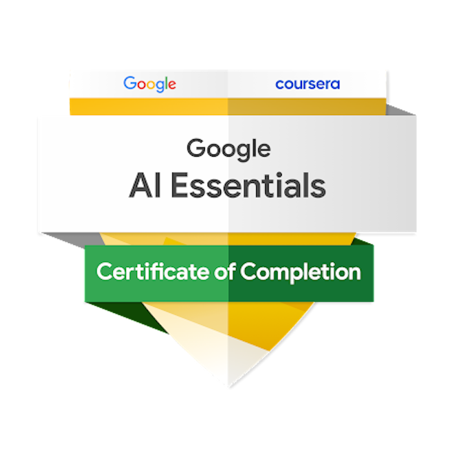Google AI Essentials badge